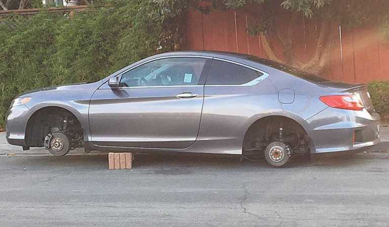 Tire thieves strike neighborhoods