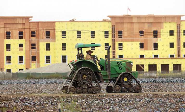 Hampton Inn & Suites begins taking shape