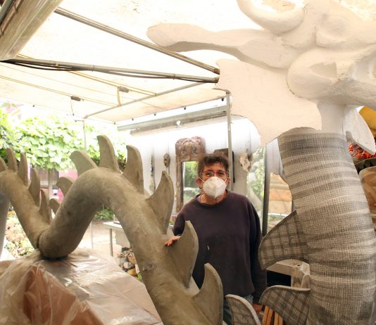 Mosaic project honors Chinatown Chinese Water Dragon santa cruz