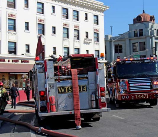 Fire breaks out at Wall Street Inn
