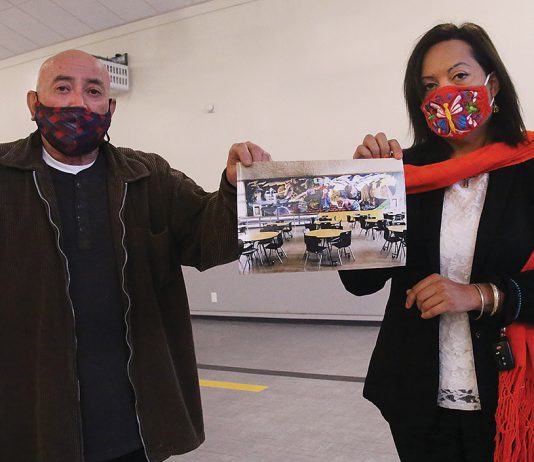 Watsonville High mural painted over during construction Watsonville High mural