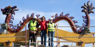 San Lorenzo footbridge on Front Street in Santa Cruz