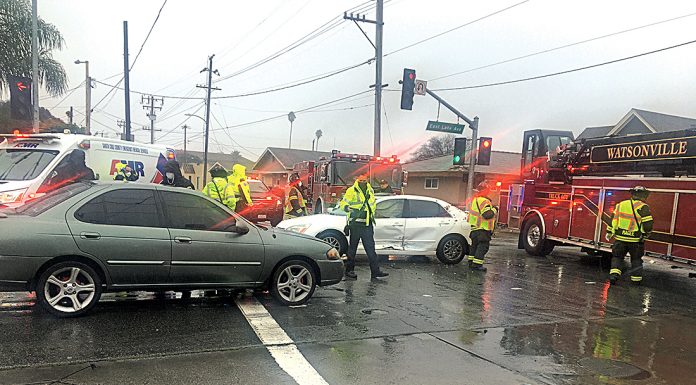 santa cruz county rain crashes