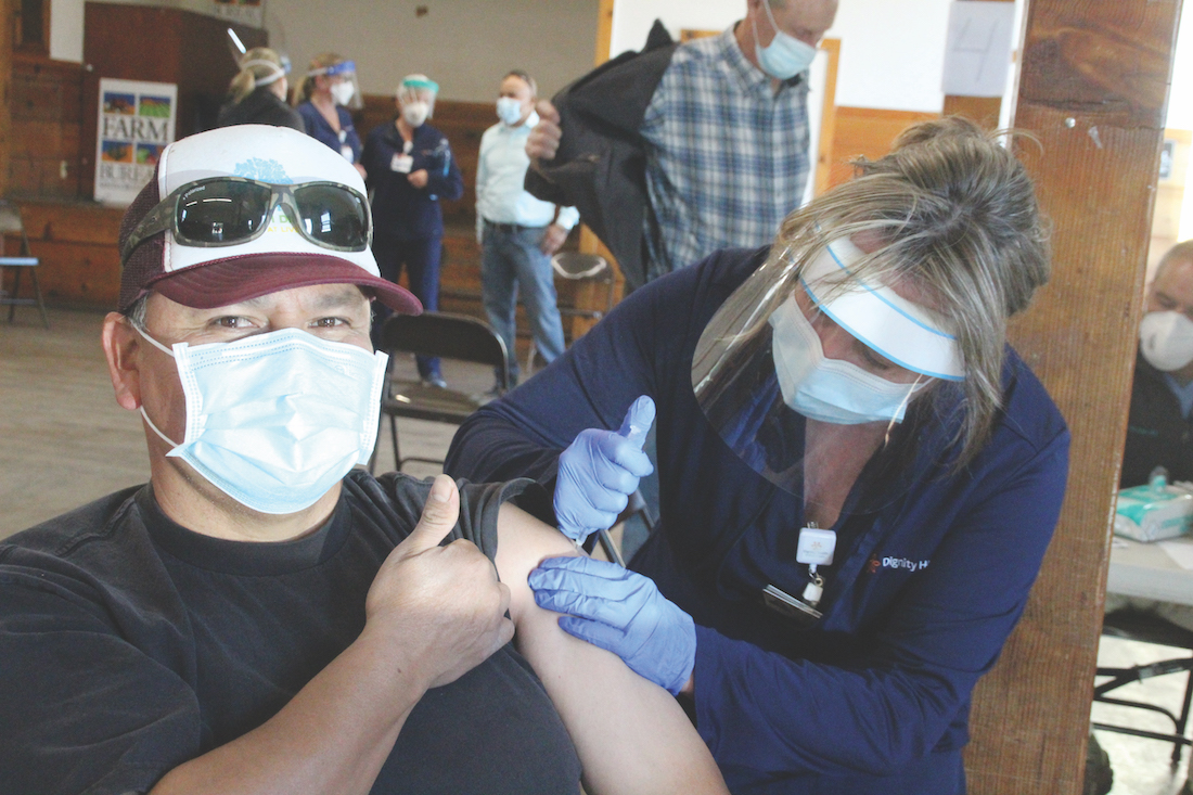 Local agriculture workers receive vaccine - The Pajaronian ...