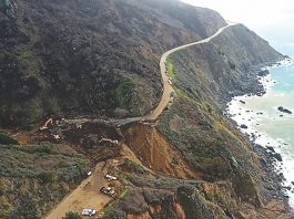 Destroyed Highway 1 in Big Sur could reopen by summer big sur highway 1 repairs