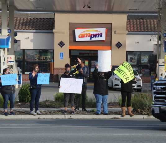 Photos: PVUSD classified workers demand hazard pay PVUSD Classified workers