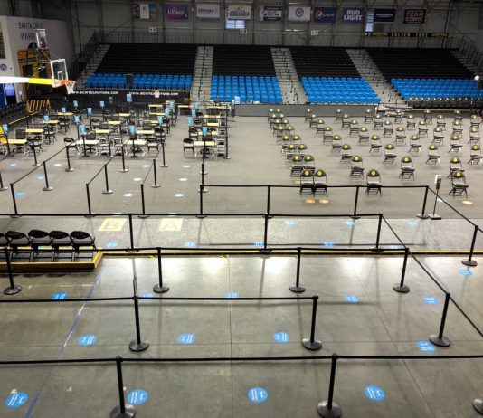 Kaiser Permanente Arena ‘vaccination hub’ opens tomorrow Kaiser Permanente arena vaccine hub
