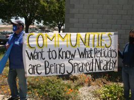 Calls mount for advance warning of pesticide spray