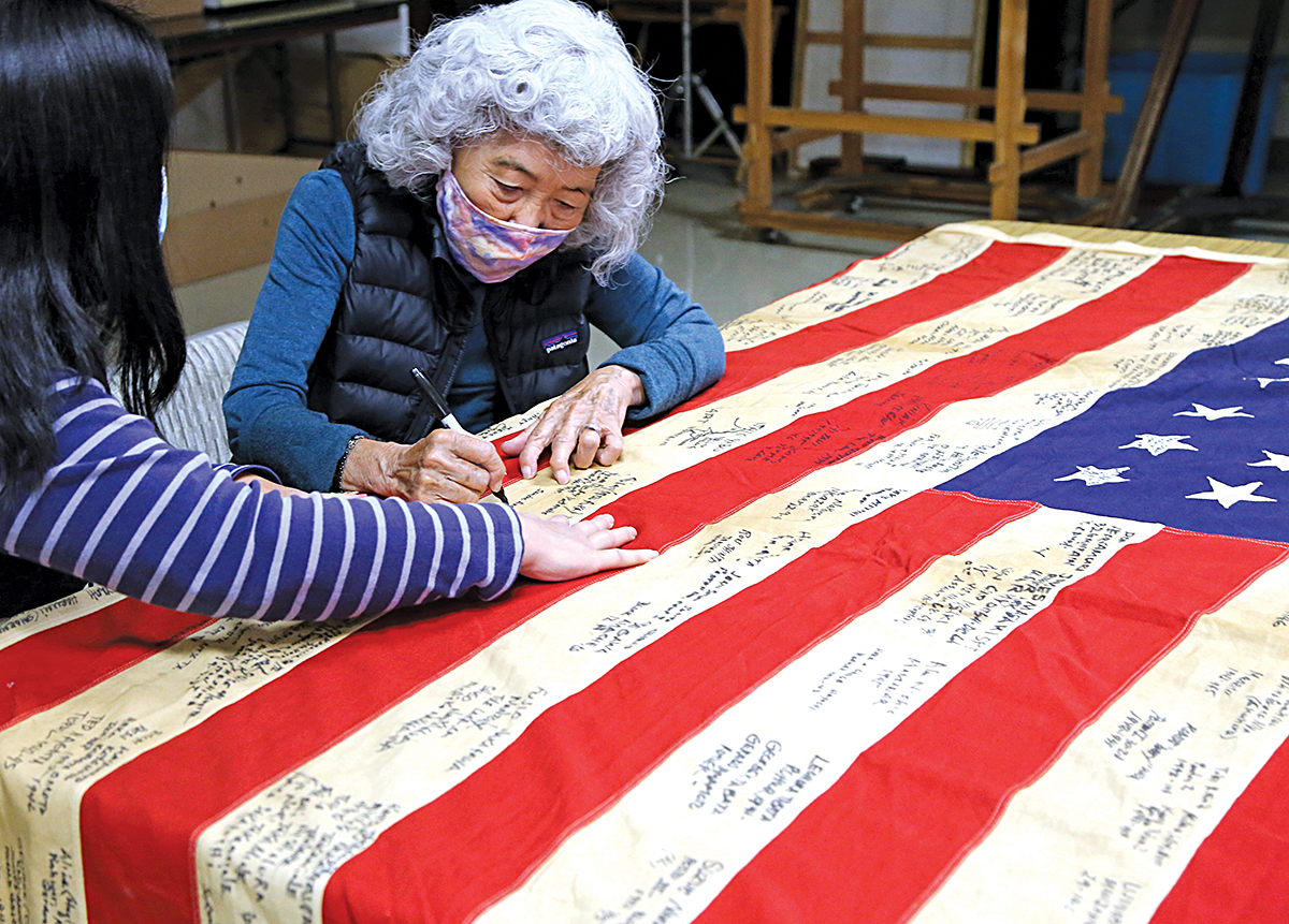 Flag Signing Project Honors Japanese Americans Imprisoned During Wwii