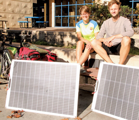 Couple on sun-powered journey stop in Watsonville regenerative travel