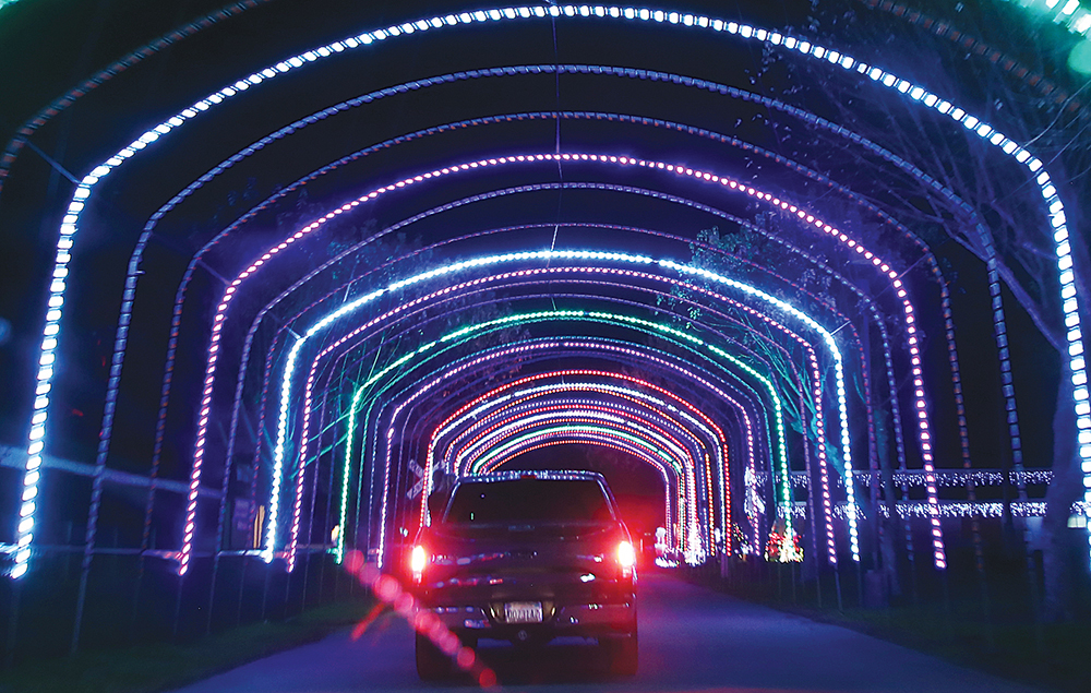 Holiday drive-thru lights up fairgrounds - The Pajaronian