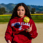 Image for display with article titled Sharks standout Mariah Montalvo signs with Santa Clara softball