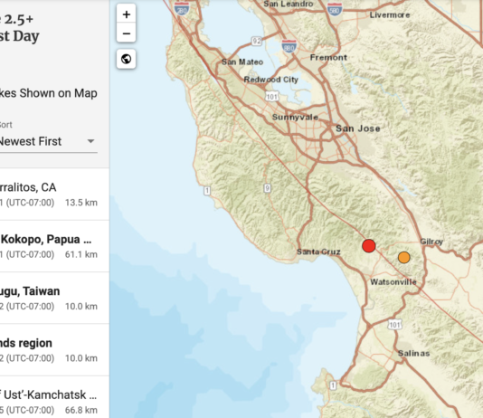 watsonville earthquake
