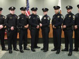 watsonville police department badge pinning