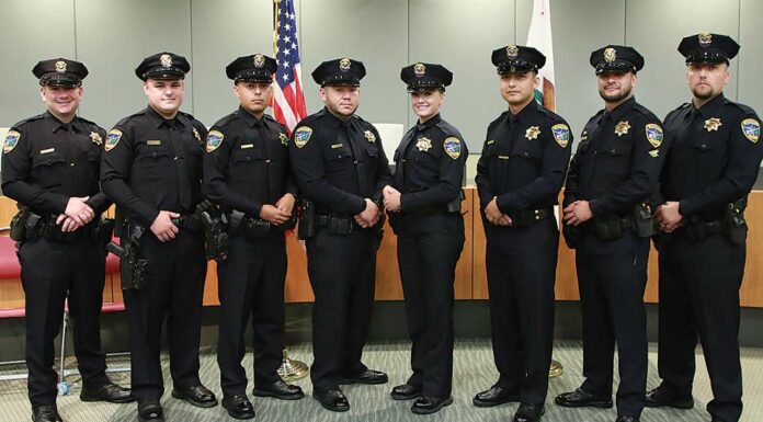 watsonville police department badge pinning