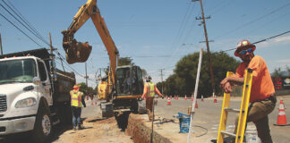 Freedom boulevard work