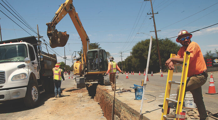 Freedom boulevard work