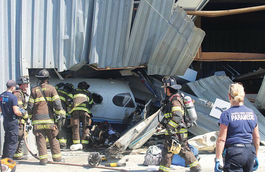 plane crash watsonville municipal airport