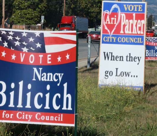 Political sign drama draws attention