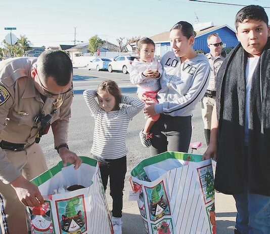 Photo: CHP hosts annual Adopt-a-Family program