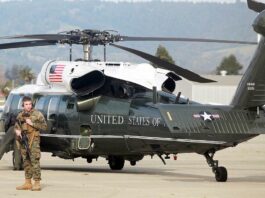 PHOTO: Preparing for Biden’s Santa Cruz County arrival us presidential helicopter watsonville municipal airport Marine V-22 Osprey