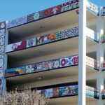 Image for display with article titled PHOTO: Mosaic grows on downtown Watsonville parking garage