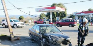 freedom boulevard crash utility pole