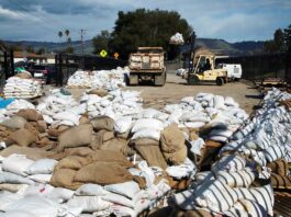 sandbags bridge street watsonville