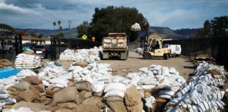 sandbags bridge street watsonville