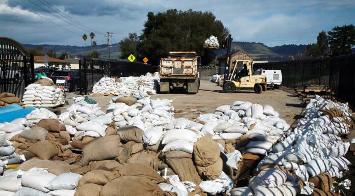 sandbags bridge street watsonville