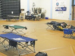 cabrillo college emergency shelter gymnasium