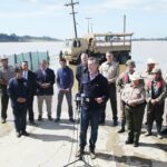 Image for display with article titled Newsom Visits Pajaro to Tour Flood Damage