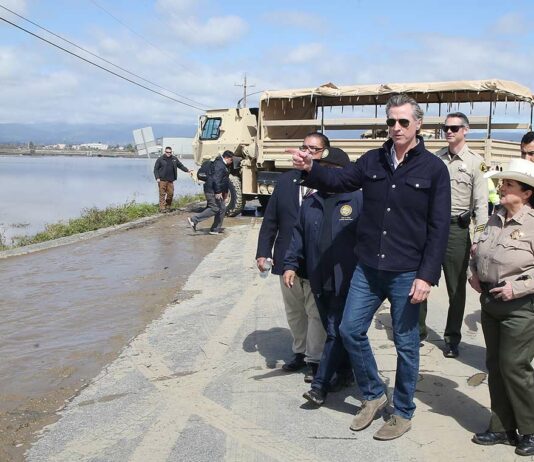 gavin newsom pajaro flood