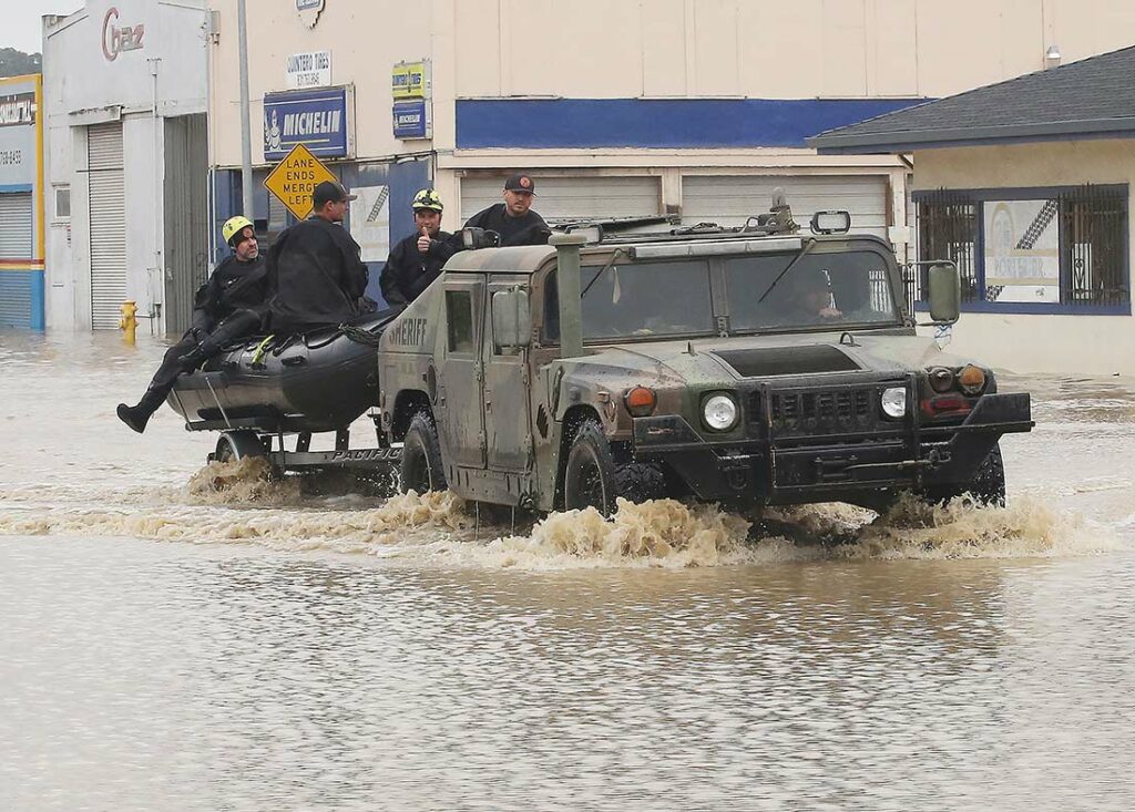 pajaro flood rescue swimmers