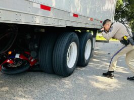 carlton road fatal crash motorcycle big rig
