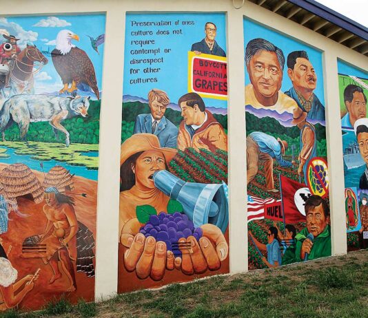 cesar chavez middle school mural