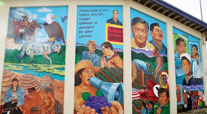 cesar chavez middle school mural