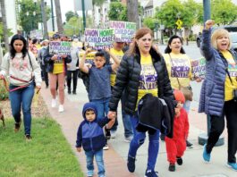 childcare march rally watsonville plaza pajaro