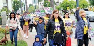 childcare march rally watsonville plaza pajaro