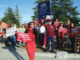 watsonville community hospital nurse rally