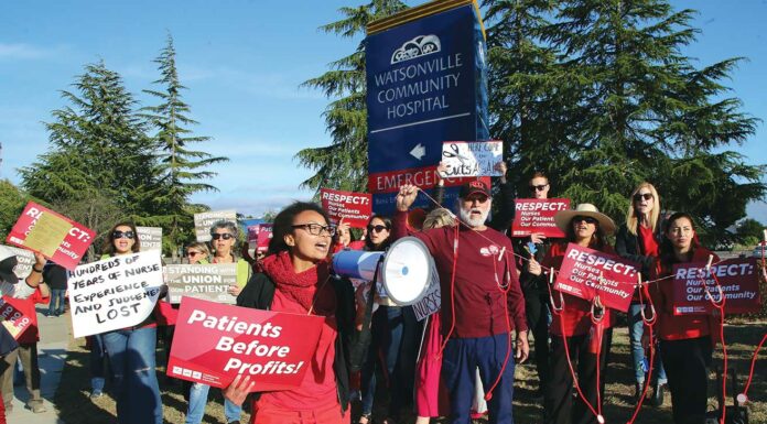 watsonville community hospital nurse rally