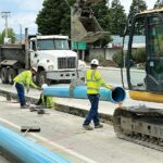 Image for display with article titled Green Valley Road work begins