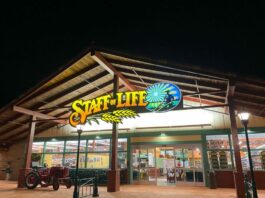 Shopping in east lake village shopping center in Watsonville california staff of life