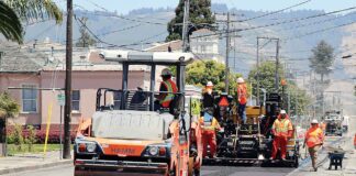 east beach street road work caldrons