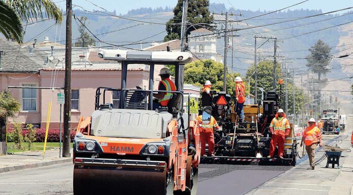 east beach street road work caldrons