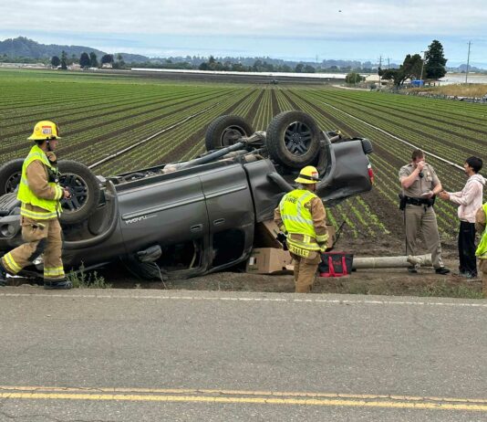 carlton road truck rollover