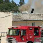 Image for display with article titled PHOTO: Indoor blaze ignites at Las Lomas mushroom farm