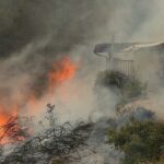 Image for display with article titled Wildfire sparks evacuations in Royal Oaks