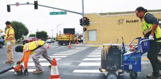 freedom boulevard repaving striping green valley road