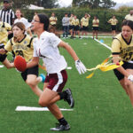 Image for display with article titled Capture the flag: local schools increasingly adopting girls’ flag football